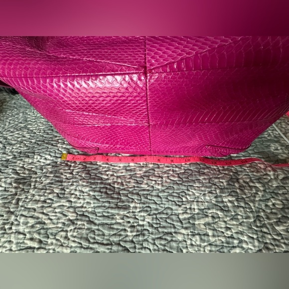 Brian Atwood Bags | Brian Atwood Genuine Snakeskin Bag Color: Magenta - Picture 6 of 15